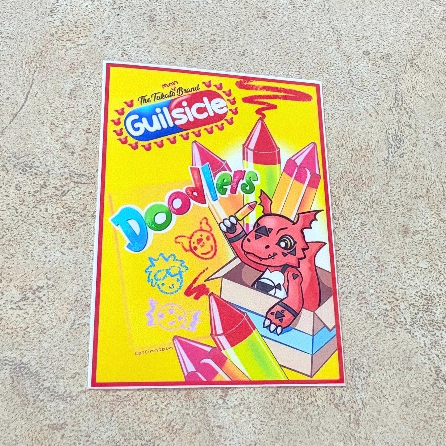 Guilmon Guilsicle Vinyl Sticker! *waterproof*