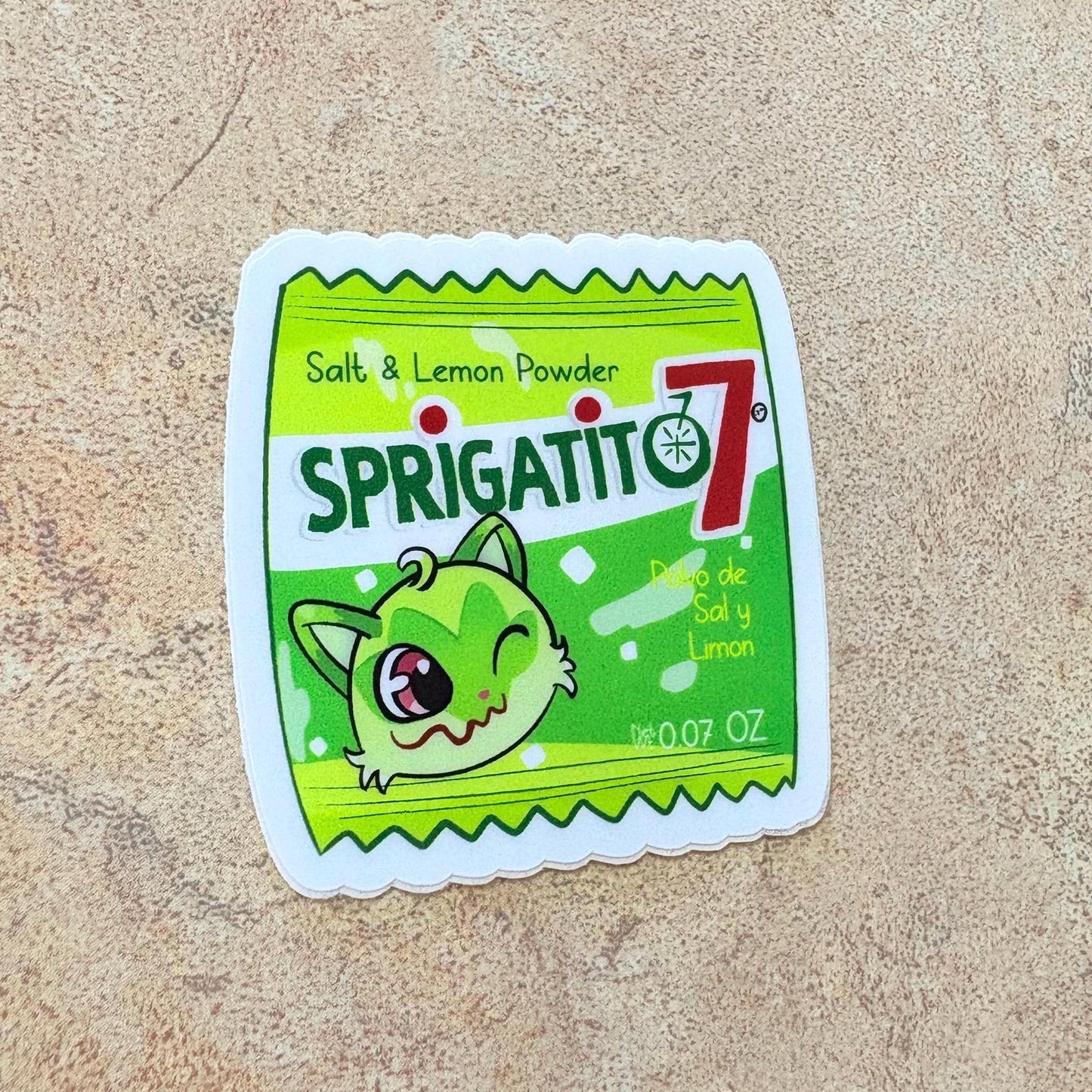 Gato Salt and Lemon Candy Vinyl Sticker! *waterproof*
