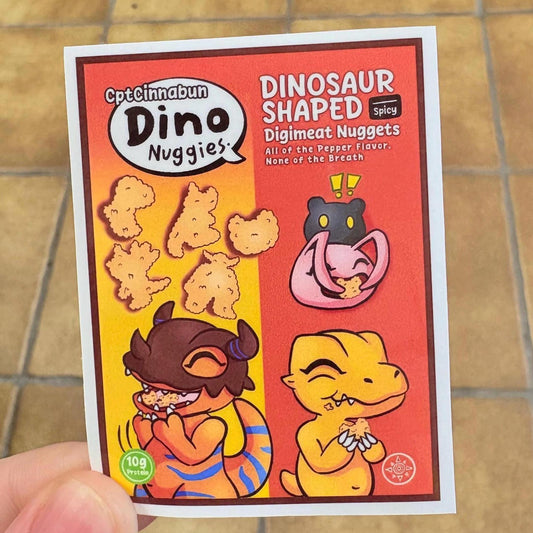 Agumon Dino Nuggies Vinyl Sticker! *waterproof*