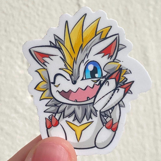 Herissmon Vinyl Sticker! *waterproof*