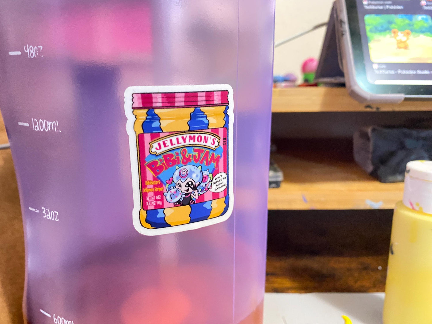 Jellymon Bibi & Jam Vinyl Sticker! *waterproof*