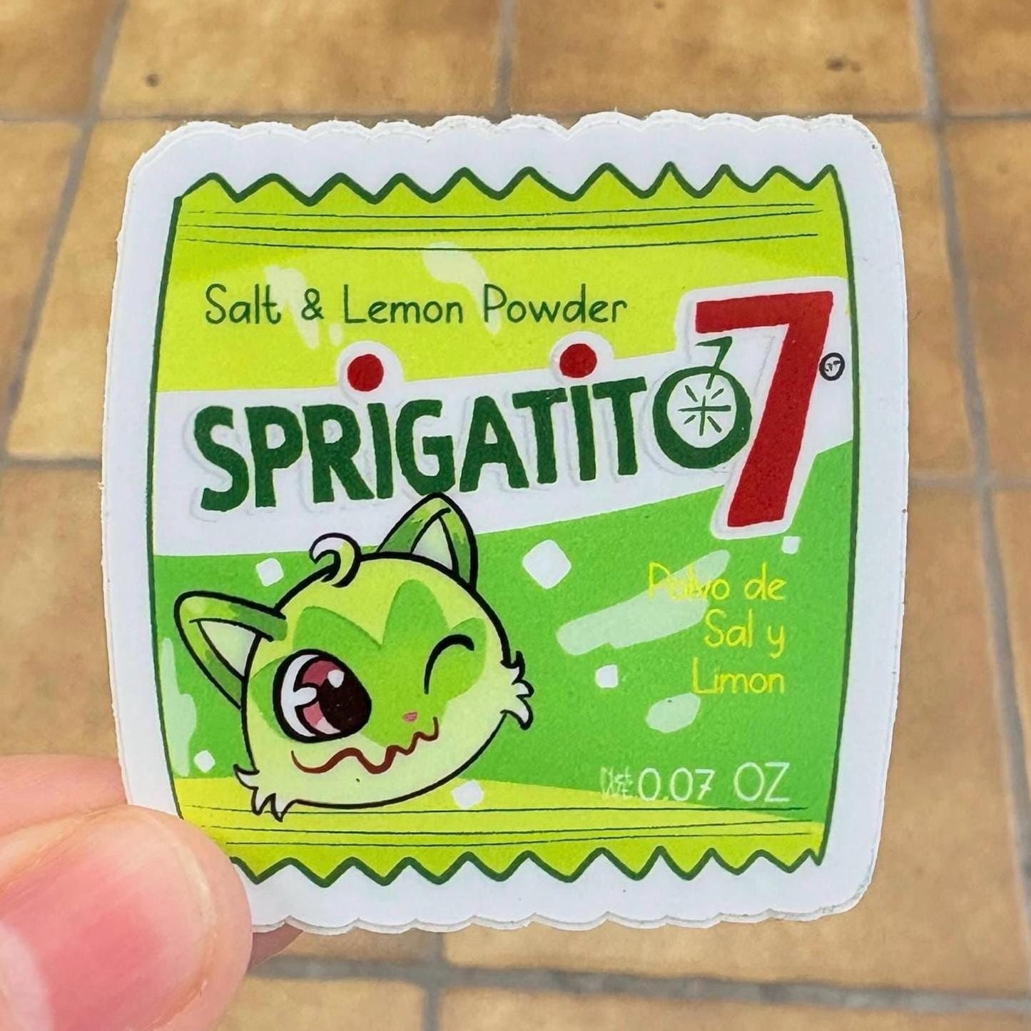 Gato Salt and Lemon Candy Vinyl Sticker! *waterproof*