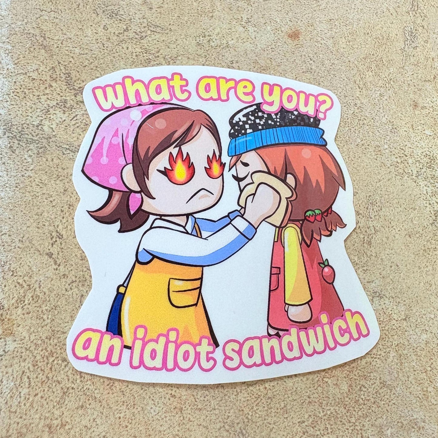 Idiot Sandwich Cooking Mom Vinyl Sticker! *waterproof*