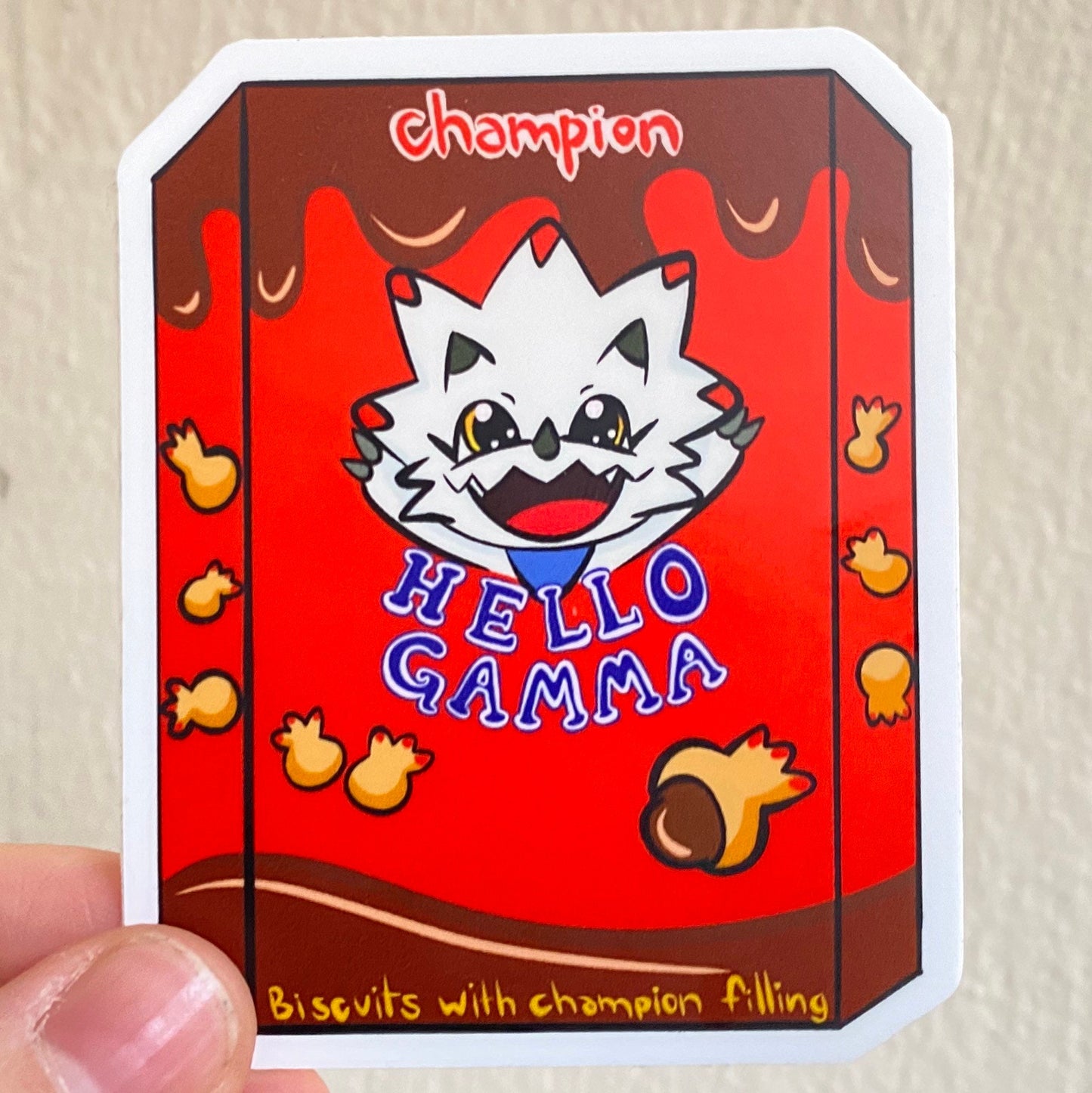Digimon Ghost Game Snack Sticker Trio Jellymon Angoramon Gammamon