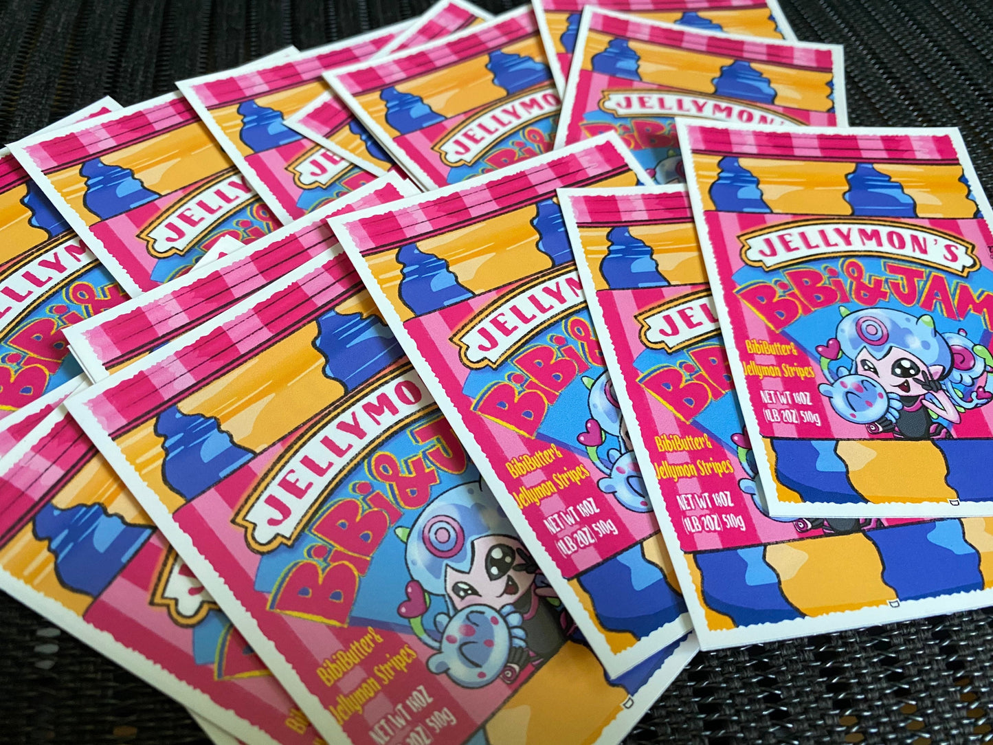 Bibi & Jam Jellymon Digimon TCG Sleeves