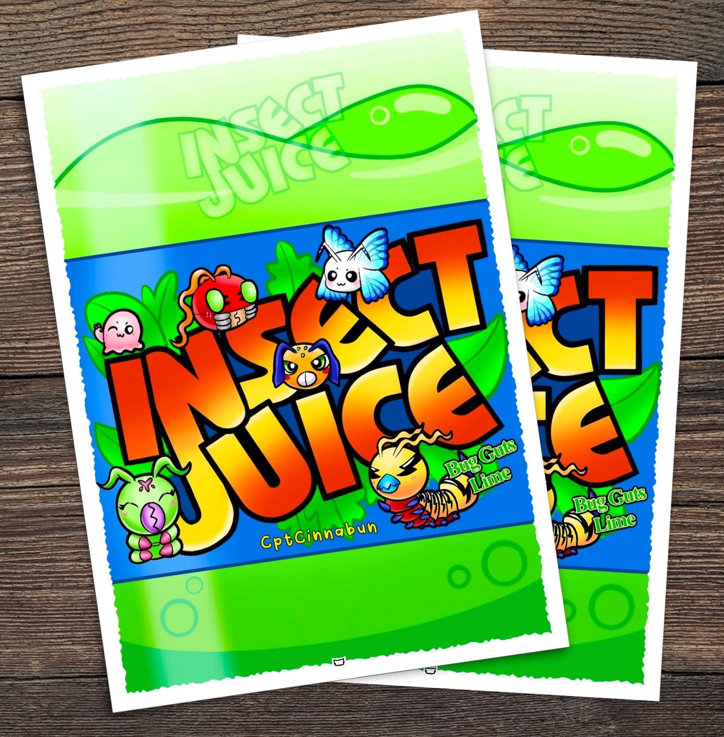 Insect Juice Bug Deck Themed Digimon TCG Sleeves Tentomon, Morphomon, Wormmon