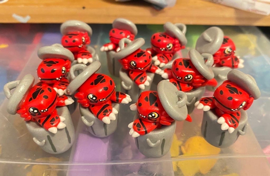 Guilmon/Loogamon Trash Digimon TCG Memory Marker/Counter