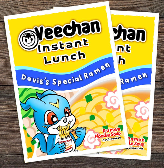 Veemon Veechan Ramen Themed Digimon TCG Sleeves