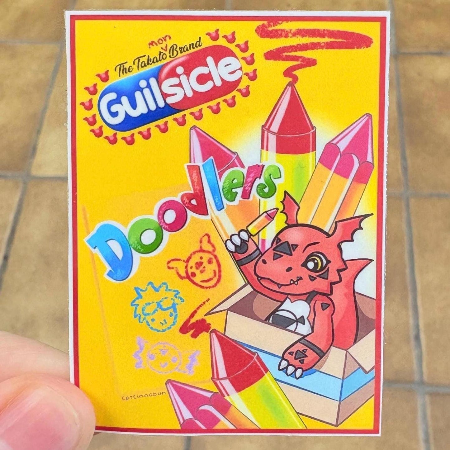 Guilmon Guilsicle Vinyl Sticker! *waterproof*