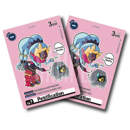 Chibi Medusamon Pretrification Token (Set of 4) Digimon TCG