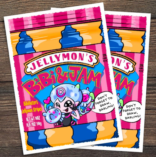 Bibi & Jam Jellymon Digimon TCG Sleeves