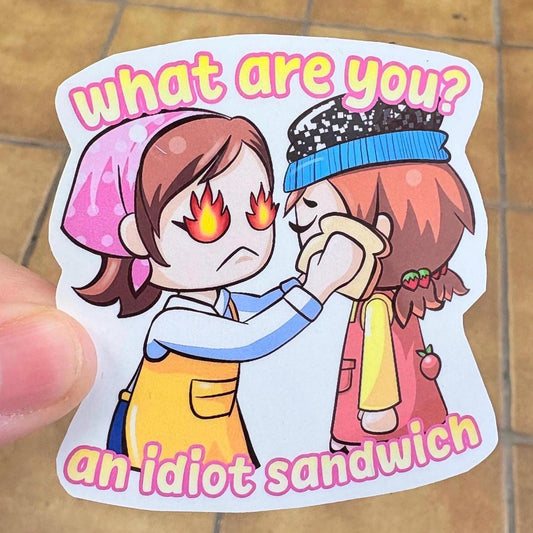 Idiot Sandwich Cooking Mom Vinyl Sticker! *waterproof*