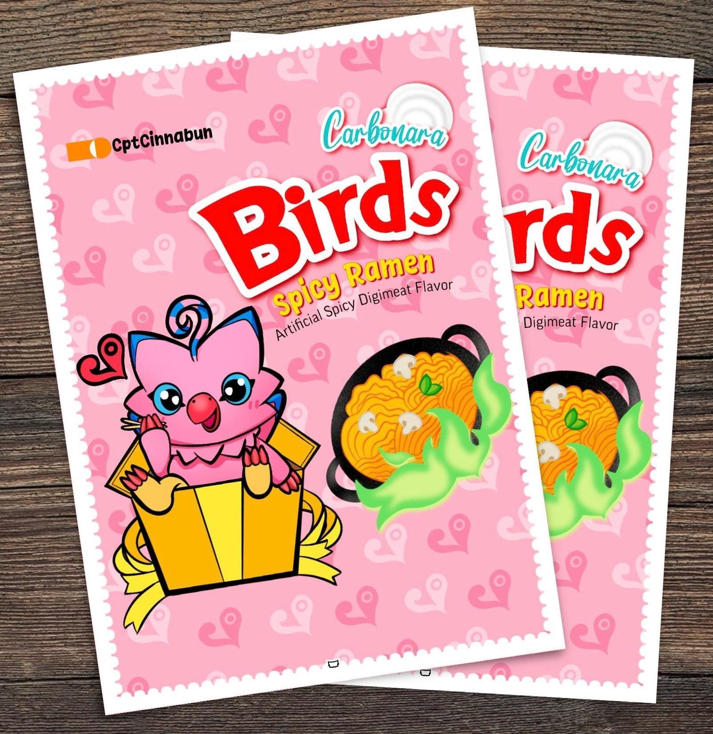 Biyomon Birds Ramen Digimon TCG Sleeves