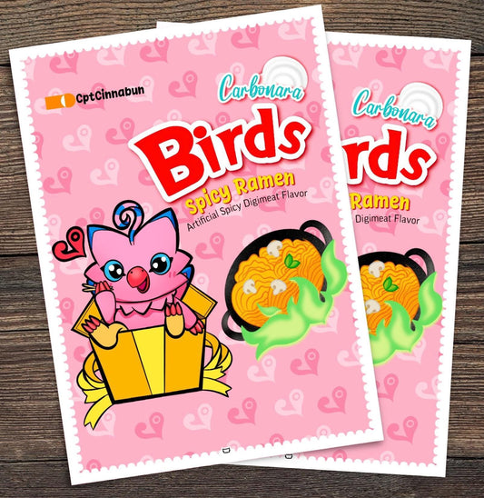 Biyomon Birds Ramen Digimon TCG Sleeves