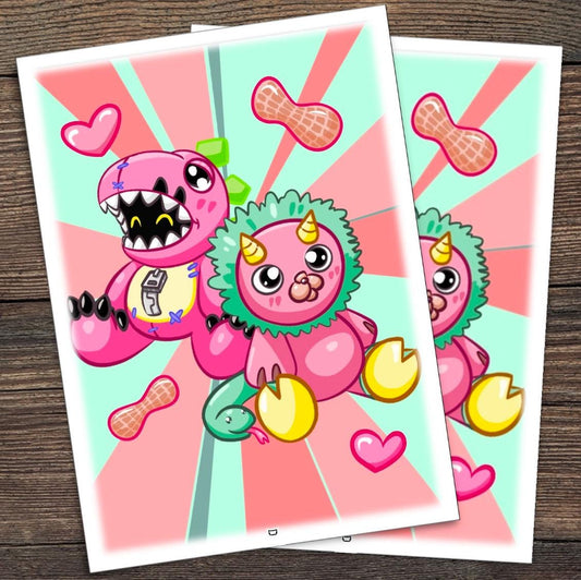 ChimeraxExTyranno Digimon TCG Sleeves