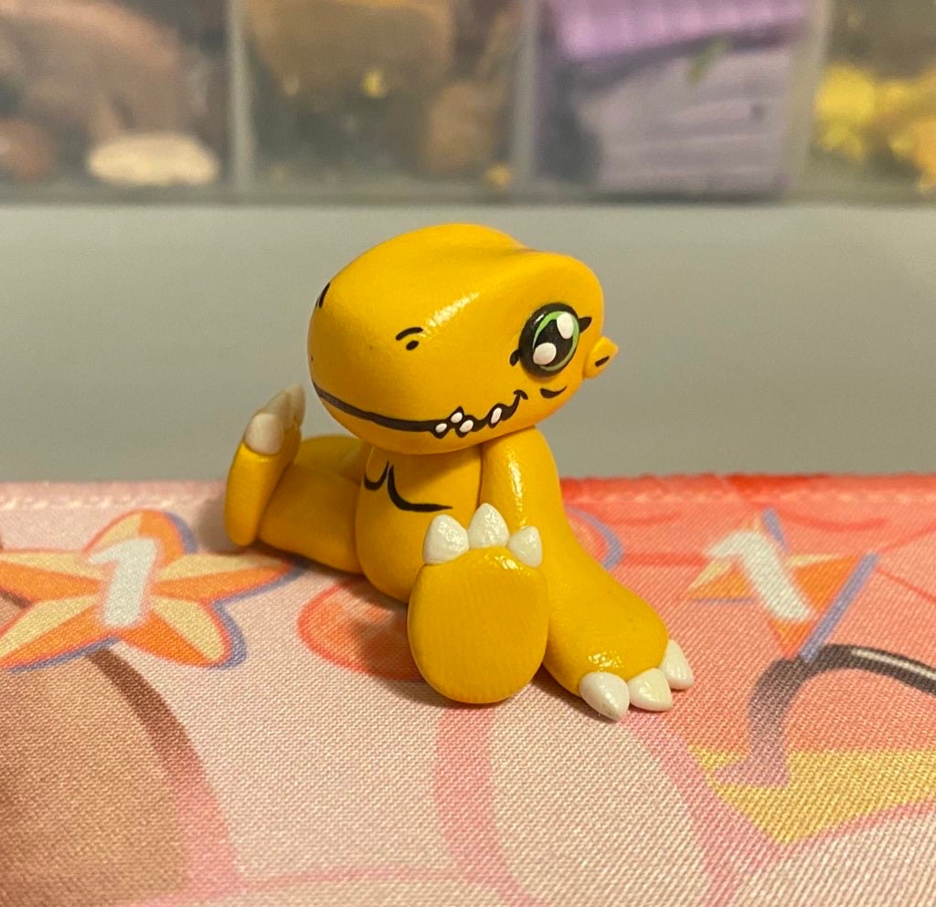 Agumon (Expert, Black, Marcus, Bushi) Digimon TCG Memory Marker/Counter/Desk Buddy