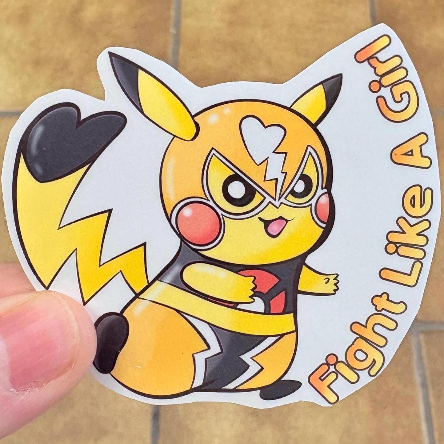 Luchadora Vinyl Sticker! *waterproof*