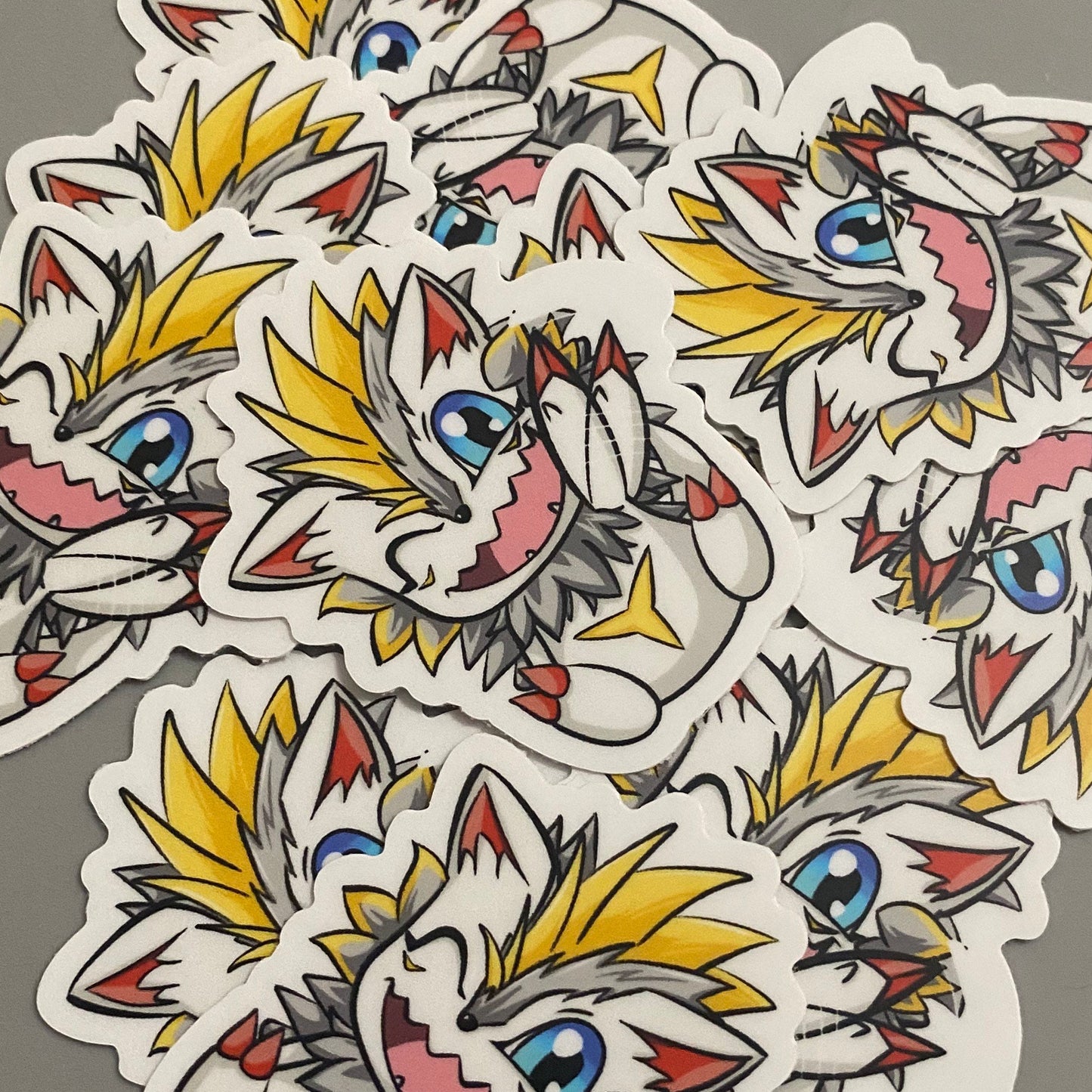 Herissmon Vinyl Sticker! *waterproof*